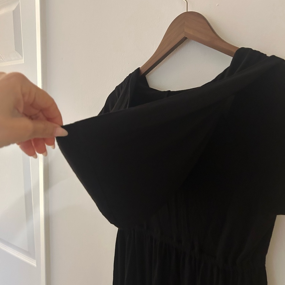 Dotti Black Deep V Neck Swim Coverup Tunic - Picture 8 of 11